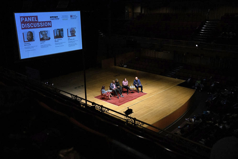 Members of the PCGVR team attend a panel discussion at the Temple Performing Arts Centre during the premiere of The Second Trauma documentary in April 2004.